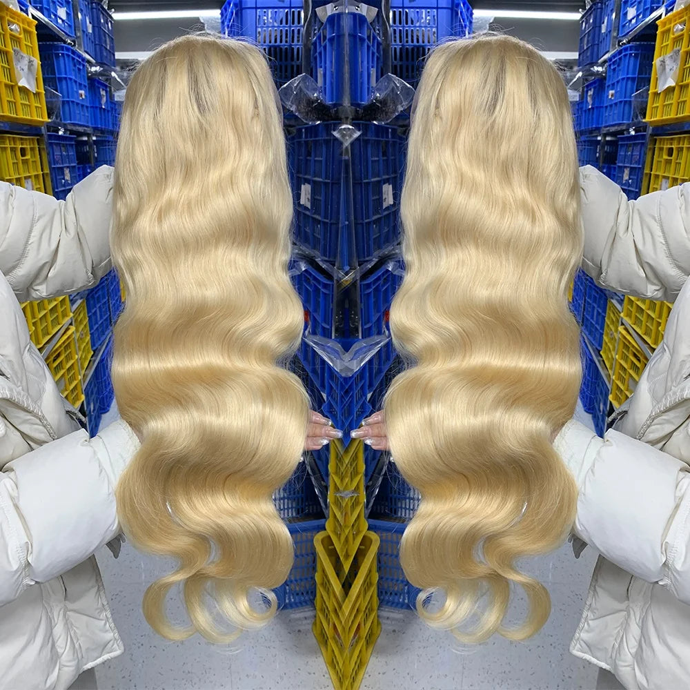 613 Lace Front Wigs Human Hair Blonde Straight Hd Lace